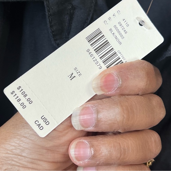 NWT Anthropologie Pilcro Black Long-Sleeve Belt-Waist Blouse - Picture 11 of 13